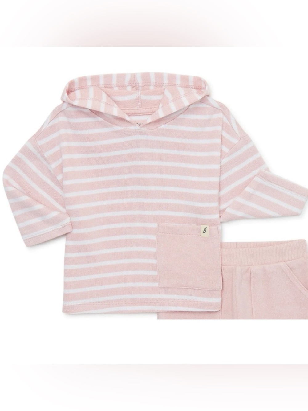 3-6M NWT Baby Girl Stripe Light Hoodie Sweater